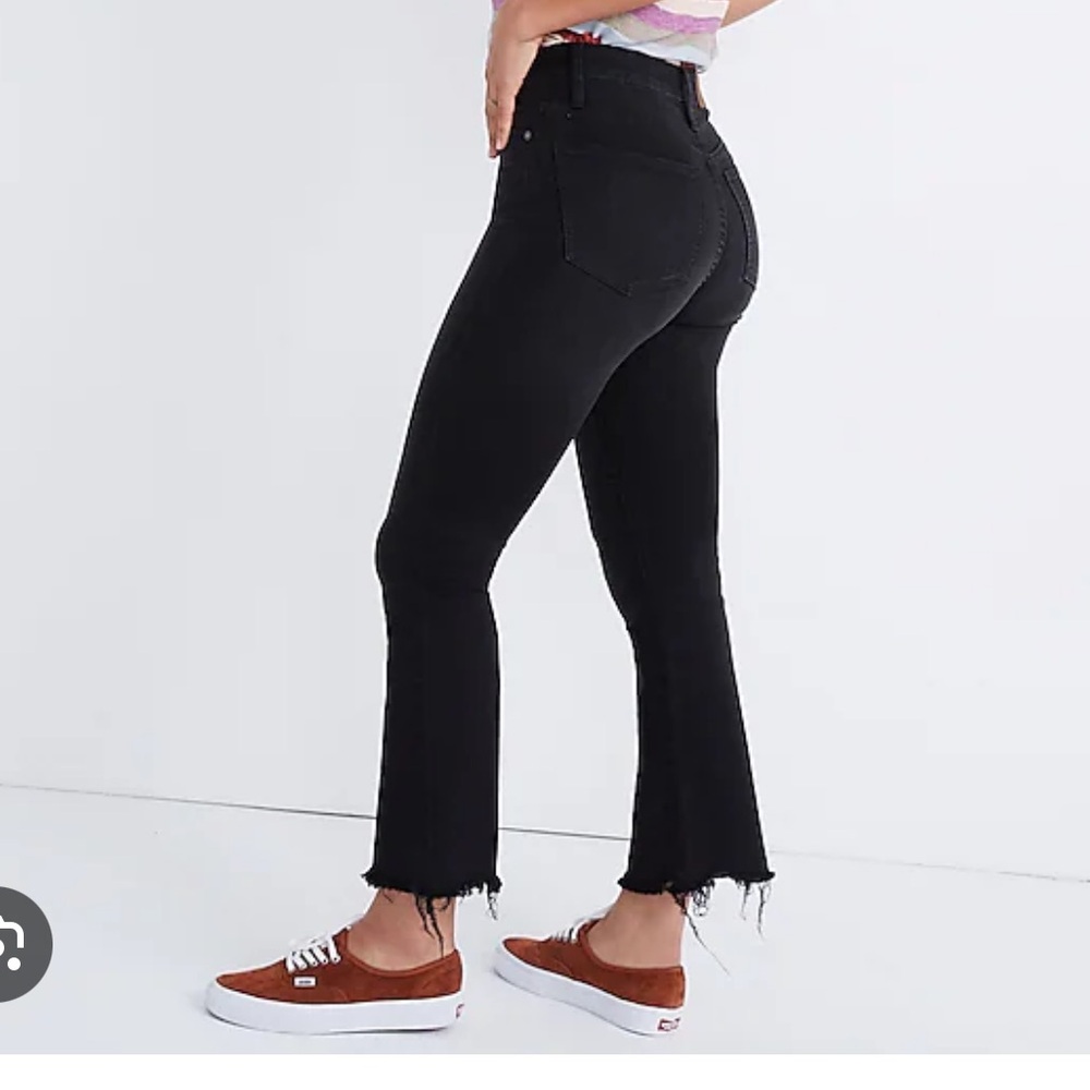 Madewell Cali Demi Bootcut Black Jeans